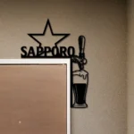 Sapporo Metal Sign Tap Handle 1