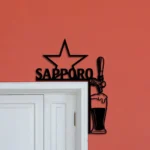 Sapporo Metal Sign Tap Handle 1