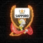 Sapporo Neon Sign Bespoke Logo Custom American Eagle 1
