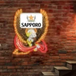 Sapporo Neon Sign Bespoke Logo Custom American Eagle 1