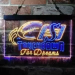 Saskatchewan Roughriders Neon Sign Ball Laces Glow 1