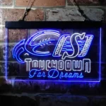 Saskatchewan Roughriders Neon Sign Ball Laces Glow 1