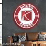 Saturn Neon Sign Super Car 1