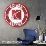 Saturn Neon Sign Super Car 1