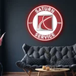 Saturn Neon Sign Super Car 1
