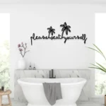 Seat Metal Sign Stylish Please Yourself 1