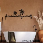 Seat Metal Sign Stylish Please Yourself 1