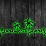 Seat Metal Sign Stylish Please Yourself 1