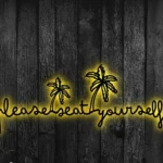 Seat Metal Sign Stylish Please Yourself 1