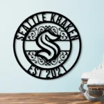 Seattle Kraken Metal Sign Custom Nhl 1