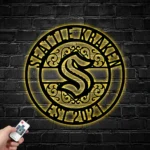 Seattle Kraken Metal Sign Custom Nhl 1