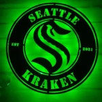 Seattle Kraken Metal Sign Kraken S Mark 1