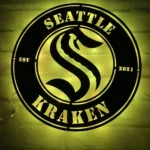 Seattle Kraken Metal Sign Kraken S Mark 1