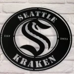 Seattle Kraken Metal Sign Kraken S Mark 1