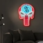 Seattle Kraken Neon Sign The Punisher 1