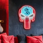 Seattle Kraken Neon Sign The Punisher 1