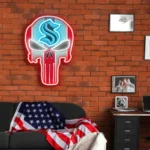 Seattle Kraken Neon Sign The Punisher 1