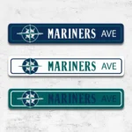 Seattle Mariners Metal Sign Artistic Mlb 1