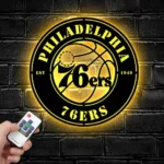 Seattle Mariners Metal Sign Philly 76ers Ball 1