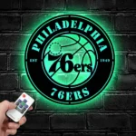Seattle Mariners Metal Sign Philly 76ers Ball 1