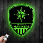 Seattle Mariners Metal Sign Shield Shape 1