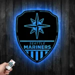 Seattle Mariners Metal Sign Shield Shape 1