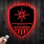 Seattle Mariners Metal Sign Shield Shape 1