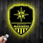 Seattle Mariners Metal Sign Shield Shape 1