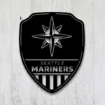 Seattle Mariners Metal Sign Shield Shape 1