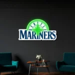 Seattle Mariners Neon Sign Mariners Sea Logo 1