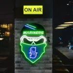 Seattle Mariners Neon Sign Skull 1