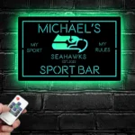 Seattle Seahawks Metal Sign Bespoke Seahawks Logo 1