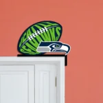 Seattle Seahawks Metal Sign Hawk Mascot Face 1