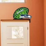 Seattle Seahawks Metal Sign Hawk Mascot Face 1