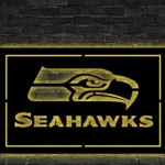 Seattle Seahawks Metal Sign Sea Hawk Logo 1
