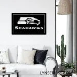 Seattle Seahawks Metal Sign Sea Hawk Logo 1