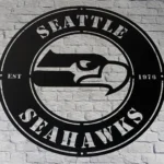 Seattle Seahawks Metal Sign Seahawk Head 1
