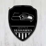 Seattle Seahawks Metal Sign Shield Shape 1