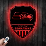 Seattle Seahawks Metal Sign Shield Shape 1
