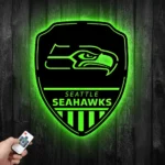 Seattle Seahawks Metal Sign Shield Shape 1