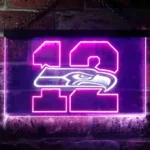 Seattle Seahawks Neon Sign 12th Man Cave 1