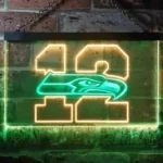 Seattle Seahawks Neon Sign 12th Man Cave 1