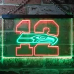 Seattle Seahawks Neon Sign 12th Man Cave 1