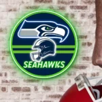 Seattle Seahawks Neon Sign Artistic Nfl Helmet Acrylic 1