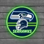 Seattle Seahawks Neon Sign Artistic Nfl Helmet Acrylic 1