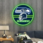Seattle Seahawks Neon Sign Artistic Nfl Helmet Acrylic 1