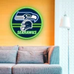 Seattle Seahawks Neon Sign Artistic Nfl Helmet Acrylic 1