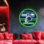 Seattle Seahawks Neon Sign Artistic Nfl Helmet Acrylic 1