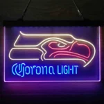 Seattle Seahawks Neon Sign Corona Light 3 Color 1