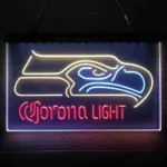Seattle Seahawks Neon Sign Corona Light 3 Color 1